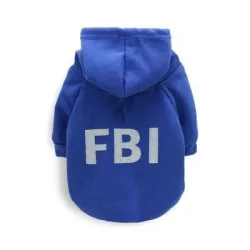 Sweat à capuche chaud - pour chiens / chats - FBI