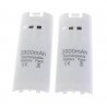 Manette Wii double chargeur USB avec 2 batteries 2800 mAh