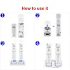 Manette Wii double chargeur USB avec 2 batteries 2800 mAh