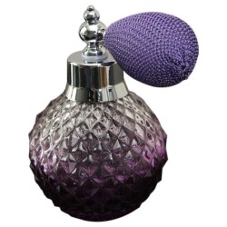 Flacon de parfum vintage en cristal - avec atomiseur - 100ml