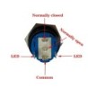 Zwarte drukknopschakelaar LED - waterdicht - tijdelijke zelfreset - 12mm / 16mm / 19mm / 22mm - 5V / 12V / 220VSchakelaars