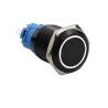 Zwarte drukknopschakelaar LED - waterdicht - tijdelijke zelfreset - 12mm / 16mm / 19mm / 22mm - 5V / 12V / 220VSchakelaars