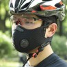 Beschermend gezichtsmasker - wind-/stof-winddicht - PM25 actief koolstoffilter - dubbel luchtventielMondmaskers