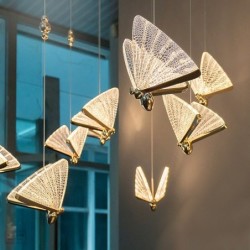 Moderne plafondlamp - kleurrijke vlinderPlafondverlichting