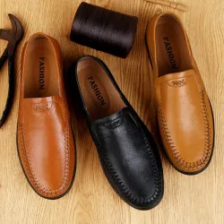 Klassieke herenloafers - instappers - echt leerSchoenen