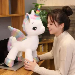 Licorne arc-en-ciel - jouet en peluche