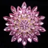 Grande fleur de marguerite - broche en cristal