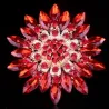 Big daisy flower - crystal broochBrooches