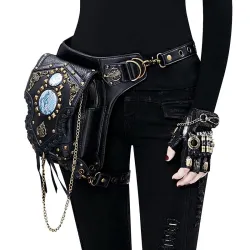 Schouder / been / heuptas - steampunk - gothic - retro stijl - leerTassen