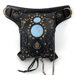Schouder / been / heuptas - steampunk - gothic - retro stijl - leerTassen