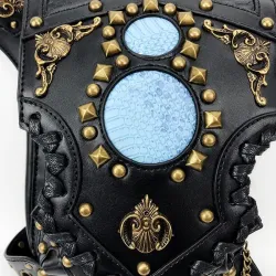 Schouder / been / heuptas - steampunk - gothic - retro stijl - leerTassen