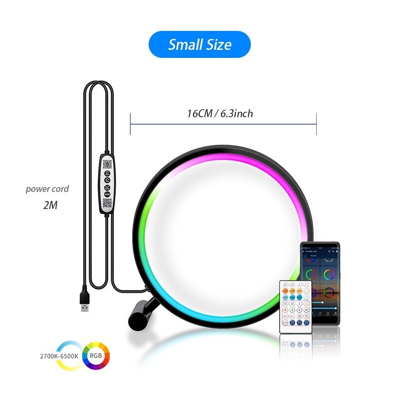 Slim sfeerlicht - nachtlampje - app-bediening - USB - LED - RGBVerlichting