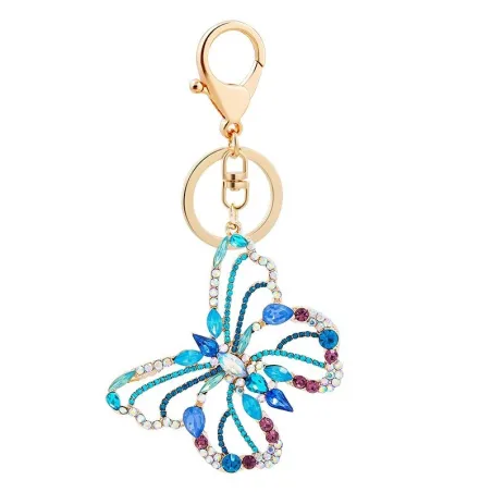 Papillon en cristal évidé - porte-clés