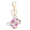 Papillon en cristal évidé - porte-clés