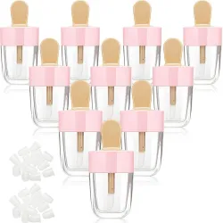 Contenants de gloss transparents vides - forme de glace - 8 ml - 20 pièces