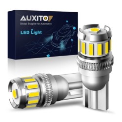 Ampoule auto - W5W - LED - T10 - Canbus - SMD - 12V - blanche - 2 pièces
