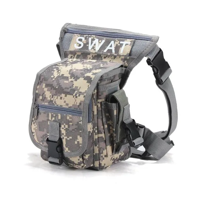 Sac à bandoulière / taille / jambe militaire - toile