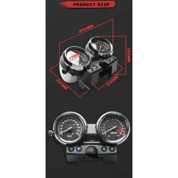 Motorcycle speedometer - tachometer - odometer - for KawasakiInstruments