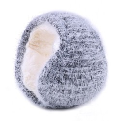 Cache-oreilles d'hiver chauds - pliables - laine tricotée / peluche