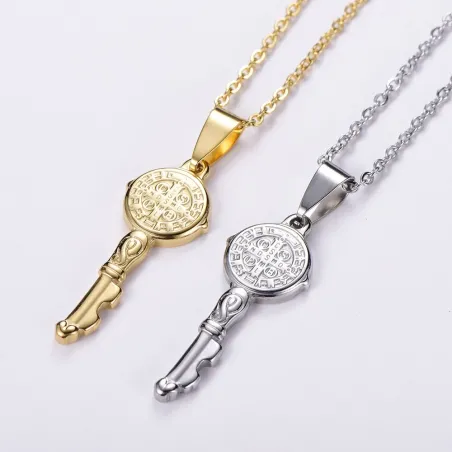 Sleutel hanger ketting - kruis / oneindig patroonHalskettingen
