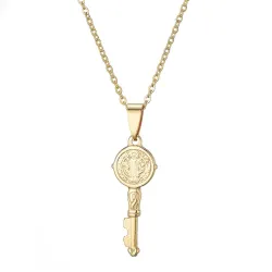 Sleutel hanger ketting - kruis / oneindig patroonHalskettingen