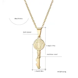 Sleutel hanger ketting - kruis / oneindig patroonHalskettingen
