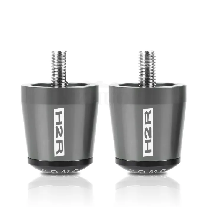Embouts de guidon de moto - bouchons équilibrés - aluminium - 22mm - 2 pièces