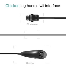 Manette filaire Nunchuck - pour Wii / Wii U