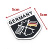 Autocollant de voiture - emblème en métal - drapeau allemand