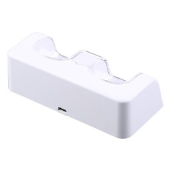 Chargeur double - indicateur LED - pour manette Wii - avec 2 batteries