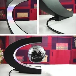 Magnetische levitatie - zwevende wereldbol - LEDBeelden & Sculpturen