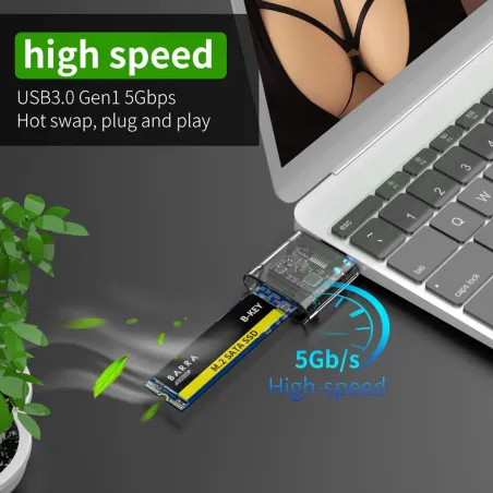 Boîtier SSD M2 - M.2 vers USB 3.0 - Carte SATA NGFF Caddy HDD