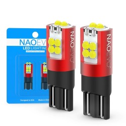 NAO - T10 - W5W - LED - 5W / 6W - ampoule de voiture - 2 pièces