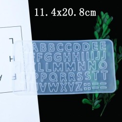 Moule en silicone alphabet / chiffres - résine cristal - fabrication d'art