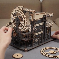 Marble Run - 3D wooden puzzle - building blocks - night city - setConstruction