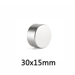 N35 - aimant néodyme - cylindre rond - 30mm * 15mm