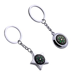 Mini boussole de poche - avec porte-clés