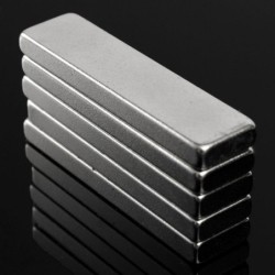 N52 - neodymium magneet - supersterk rechthoekig blok - 40mm * 10mm * 4mm - 5 stuksN52