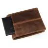 Portefeuille homme élégant - cuir de vachette véritable