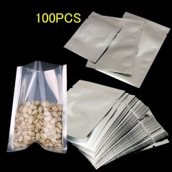 Aluminium voedselzakjes zilverzegel - vacuüm - 100 stuksKeuken