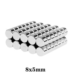 N35 - neodymium magneet - sterke cilinder - 8mm * 5mmN35