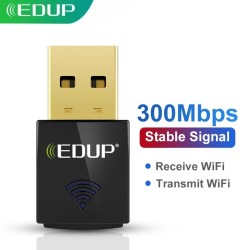 EDUP - 300Mbps - draadloze nano USB 2.0 - netwerkkaart - WiFi-ontvangerNetwerk