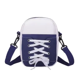 Petit sac à bandoulière en toile - forme chaussure