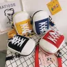 Petit sac à bandoulière en toile - forme chaussure