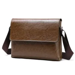 Elegant shoulder bag - leather - wideBags