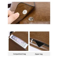 Elegant shoulder bag - leather - wideBags