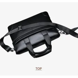 Sac d'affaires élégant à bandoulière - cuir
