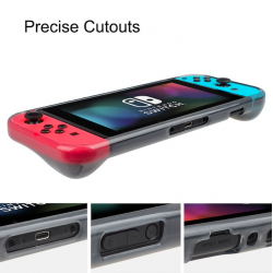 Protective cover case - with 2 screen protector - for Nintendo Switch Joycon ConsoleSwitch