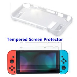 Protective cover case - with 2 screen protector - for Nintendo Switch Joycon ConsoleSwitch