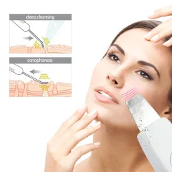 Ultrasone gezichtsreiniger - stimulator - peeling - liftingHuid